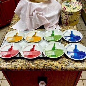 Set of 8 Wine Enthusiast Lord Winston Plates